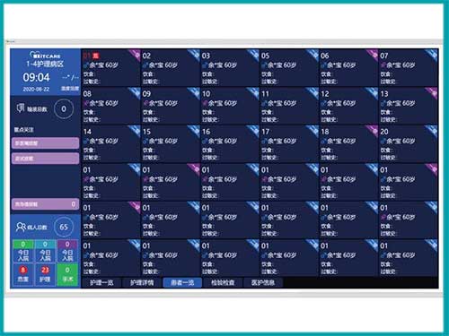 医院病房护士站智能交互大屏